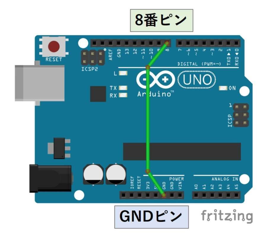 デジタル入力を「LOW」にする回路